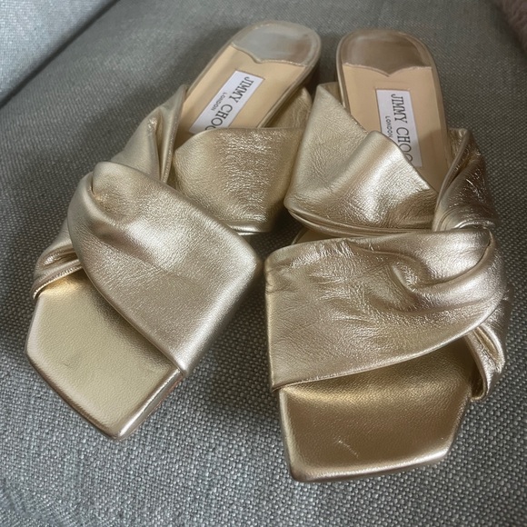 Jimmy Choo gold sandals - Picture 2 of 5